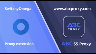 Proxy configuration plug in SwitchyOmega and ABC S5 Proxy configuration Socks5 proxy tutorial s5 [upl. by Arnulfo]