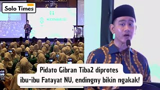 Pidato Wapres GIBRAN Tiba2 Kena Koreksi Peserta Kongres Fatayat NU [upl. by Hussein918]