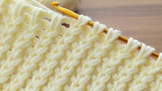 👌Wow ⚡ A legendary Tunisian crochet Very easy Tunisian crochet pattern tunisiancrochet [upl. by Oxley]