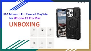 UAG Monarch Pro Case w MagSafe for iPhone 15 Pro Max Unboxing [upl. by Mcgregor]