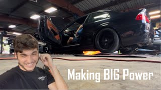 My 15JZ Swapped E46 M3 FINALLY Hits the Dyno [upl. by Joselow790]