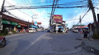 Walk tour Koh Samui Lamai street  Streets of Thailand  Main road in Koh Samui [upl. by Nygem]