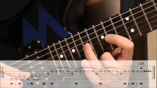 Lick 21  E Phrygian Dominant Metal Lick TAB [upl. by Nilauqcaj516]