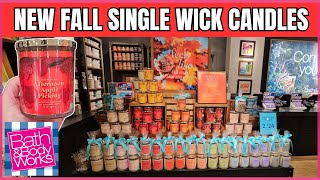 NEW FALL SINGLE WICK CANDLES PLUS 75 OFF SAS SOAP at Bath amp Body Works bathandbodyworks [upl. by Okiruy]