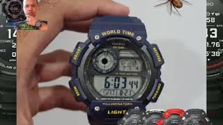 Casio Original AE1400WH2A World Time [upl. by Lodie]