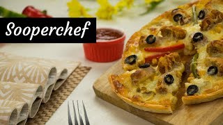 Flatbread Pizza Recipe By SooperChef [upl. by Tselec]