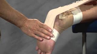 Protect a strained or sprained Achilles tendon with athletic taping [upl. by Niela]