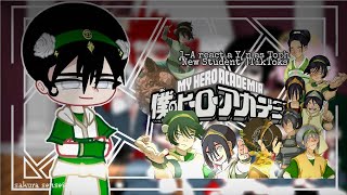 ★Bnha 1A react a Sn New Student as Toph Gacha Club Tiktoks • anime spoilers • PTBR★ [upl. by Phillida28]