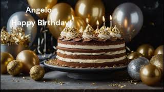 Angelo Happy Birthday Your Personalized Song  Check out Other Names HappyBirthdaySongsWithName22 [upl. by Girardo]