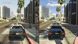 Grand Theft Auto 5 Xbox 360 vs PS3 Gameplay FrameRate Tests [upl. by Fatma]