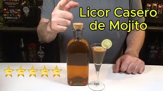 Como hacer el LICOR CASERO de MOJITO [upl. by Mert]