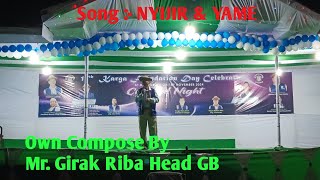 NYIJIR YAME  Without Music  Own Compose  At Karga Day 2024 [upl. by Olathe]