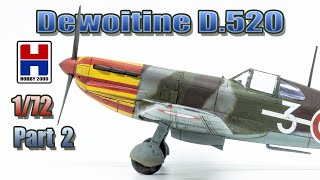 Сборка модели Dewoitine D520 172 Hobby 2000 часть2Building Dewoitine D520 172 Hobby2000 Part2 [upl. by Schramke]