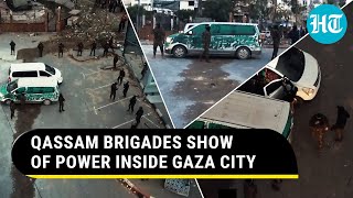 Qassam Brigades Video Shows Dozens Of Fighters In Gaza War Memorial amp Support For Resistance [upl. by Aurea]