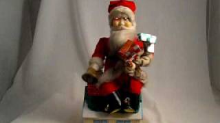 Santa on Roof Bank 1960s Battery Operated Toy from Japan [upl. by Charmane]