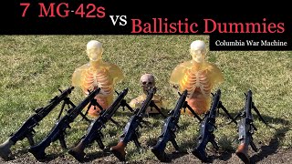 7 MG42s vs Ballistic Dummies Mg42 700 rounds in less than 5 seconds [upl. by Reprah]