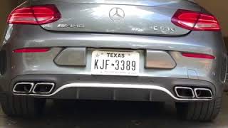 50 AMG C63S Exhaust Valve Mod before and after [upl. by Assiluy]