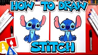 How To Draw Stitch From Lilo And Stitch [upl. by Akinorev]