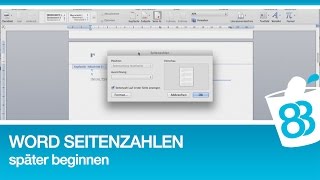 Word Seitenzahlen später beginnen  Anleitung für Word 2011 Mac [upl. by Ociredef668]