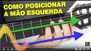 Como posicionar a mão esquerda no violão [upl. by Rehtaeh]