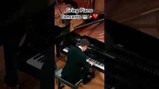 Playing Griegs Piano Concerto🎹✨❤️ piano pianomusic bach pianoconcerto music classicalmusic [upl. by Weintrob]