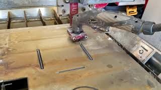 Plasma cutting a router mount [upl. by Ydnahs]