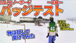 【🏂】SAJ スノーボード バッジテスト 2級 [upl. by Alansen752]