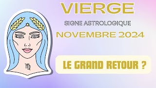 UN RETOUR POSITIF SI TU LE RESSENS AINSI  🍁✨VIERGE💛🎃🌛NOVEMBRE 2024 [upl. by Avehs]