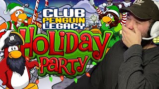 sleighing at the CLUB PENGUIN LEGACY HOLIDAY PARTY SO FUN [upl. by Nrubliw119]