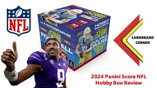 UNDERRATED 2024 Panini Score Football Hobby Box Review NO CALEB NO PROBLEM BIG AUTO PULLED [upl. by Tsai]