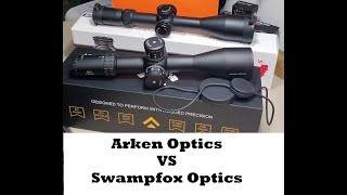 Arken Optics EP5 525x56 vs Swampfox Tactical Optics Warhawk 525x56 [upl. by Anahoj]