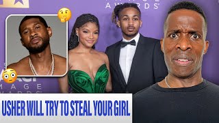 Usher Tried To Feed Halle Bailey A Cherry In Front of DDG [upl. by Ahsenauj846]