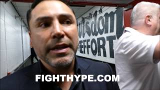 OSCAR DE LA HOYA SAYS JORGE LINARES GOING AFTER quotTOP GUYSquot AT 135 REACTS TO WIN IN CROLLA REMATCH [upl. by Okubo]