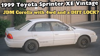 This 1999 4WD Toyota Sprinter  Corolla from Japan is the BEST al season commuter  PoV Drive JDM [upl. by Lairbag]