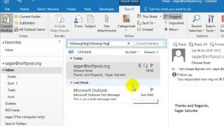 How to view flagged emails in Outlook [upl. by Ecitnirp]