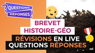 Brevet 2017  Révisions en Live dHistoire Géo  Questions Réponses  digiSchool [upl. by Siuqram]