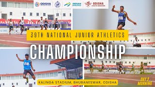 LIVE 39TH NATIONAL JUNIOR ATHLETICS CHAMPIONSHIP 2024  DAY 2 MORNING [upl. by Aicirtel]