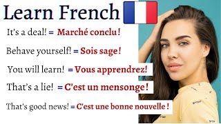 FRENCH Sentences Phrases and Words for DAILY CONVERSATIONS  Learn French  Apprendre le français [upl. by Ibrek]