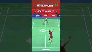 Longest rally 51 shots Viktor Axelsen vs Su Li Yang  Hong Kong Open 2024 R16 shorts badminton [upl. by Lletnahs]