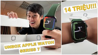 ĐẬP HỘP APPLE WATCH SERIES 7 SIÊU NHẠT NHẼO  GIÁ 14 TRIỆU [upl. by Noah]