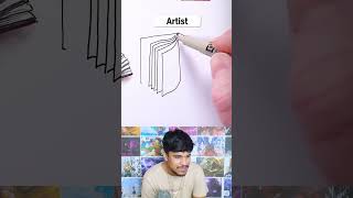 How to draw a book noob vs pro [upl. by Kahler873]