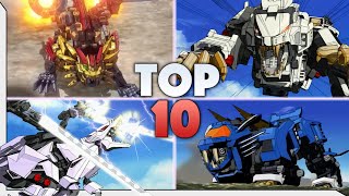 TOP 10 Zoids Battles [upl. by Naeerb]