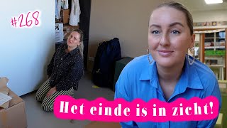 HUIS IS BIJNA KLAAR 💒 EETTAFEL VERANDEREN KLEDINGKAST AFMAKEN amp IK HEB GORDIJNEN  WEEKVLOG 268 [upl. by Ulrich827]