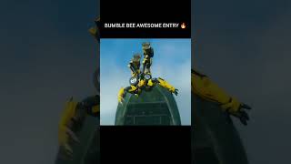 BUMBLE BEE AWESOME ENTRY EVER 🥶transformers bumblebee alien man movies superhero reels [upl. by Bala874]