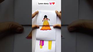 Love story 💓❤ love storyart KhushiDrawingAcademy1 [upl. by Anirtap247]