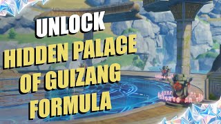 Unlock Hidden Palace of Guizang Formula Domain  Genshin Impact [upl. by Zetniuq413]