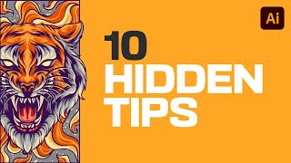 10 HIDDEN Adobe Illustrator Tips You Must Know Easily Master Adobe [upl. by Aicnelev]