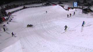 Winter X Games Aspen 2012 Justin Hoyer Snowmobile Crash [upl. by Bret]