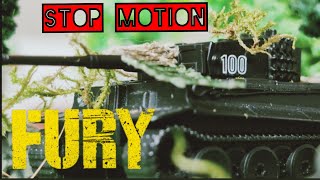 FURY  Stop Motion Adaptation Tank Battle [upl. by Laurena]