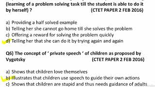 MCQS ON VYGOTSKYS THEORY  CHILD DEVELOPMENT AND PEDAGOGY  CTET TET AND OTHER TEACHING EXAMS [upl. by Yousuf593]